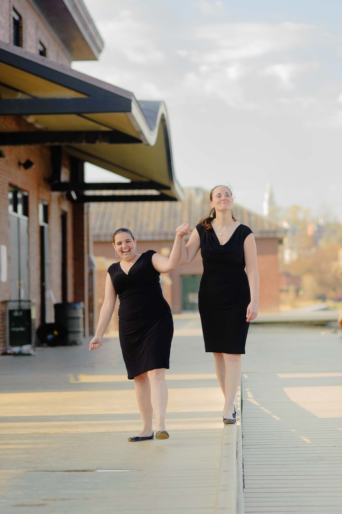 Lesbian Couple Engagement Session Carson Beach South Boston