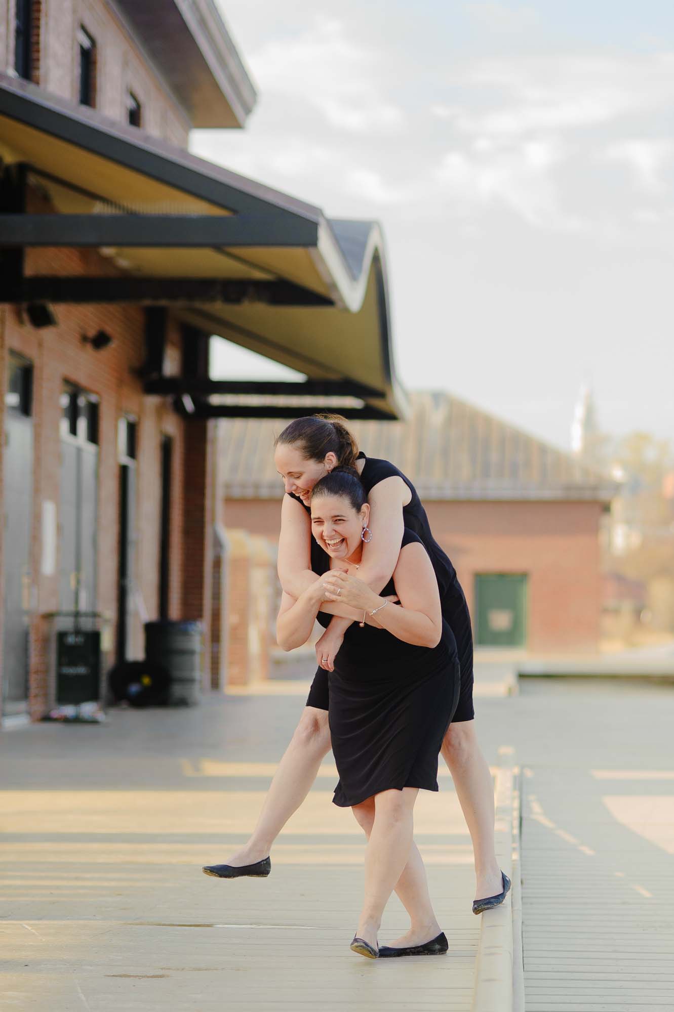 Lesbian Engagement Session Carson Beach South Boston