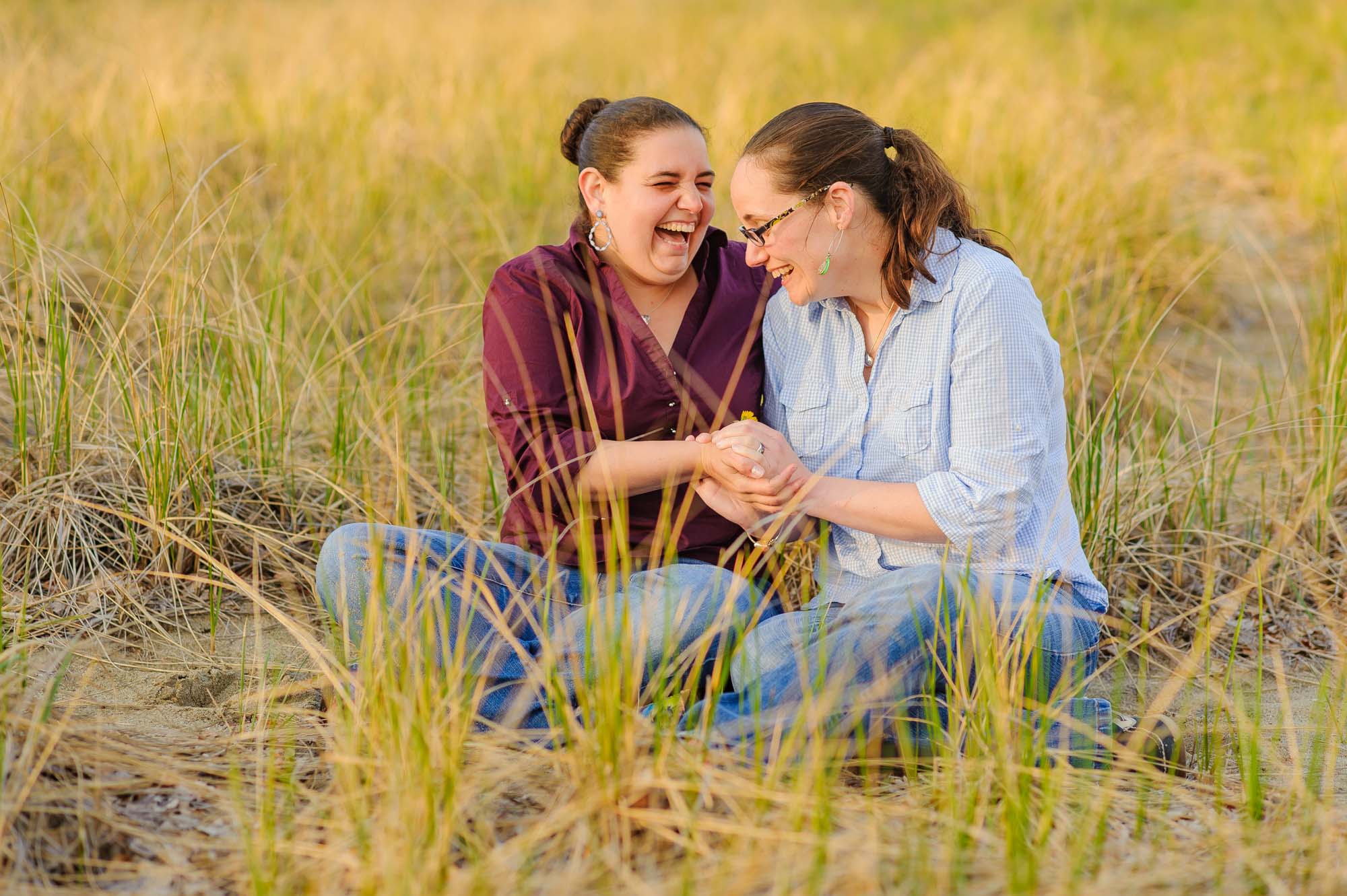 Lesbian Engagement Session South Boston