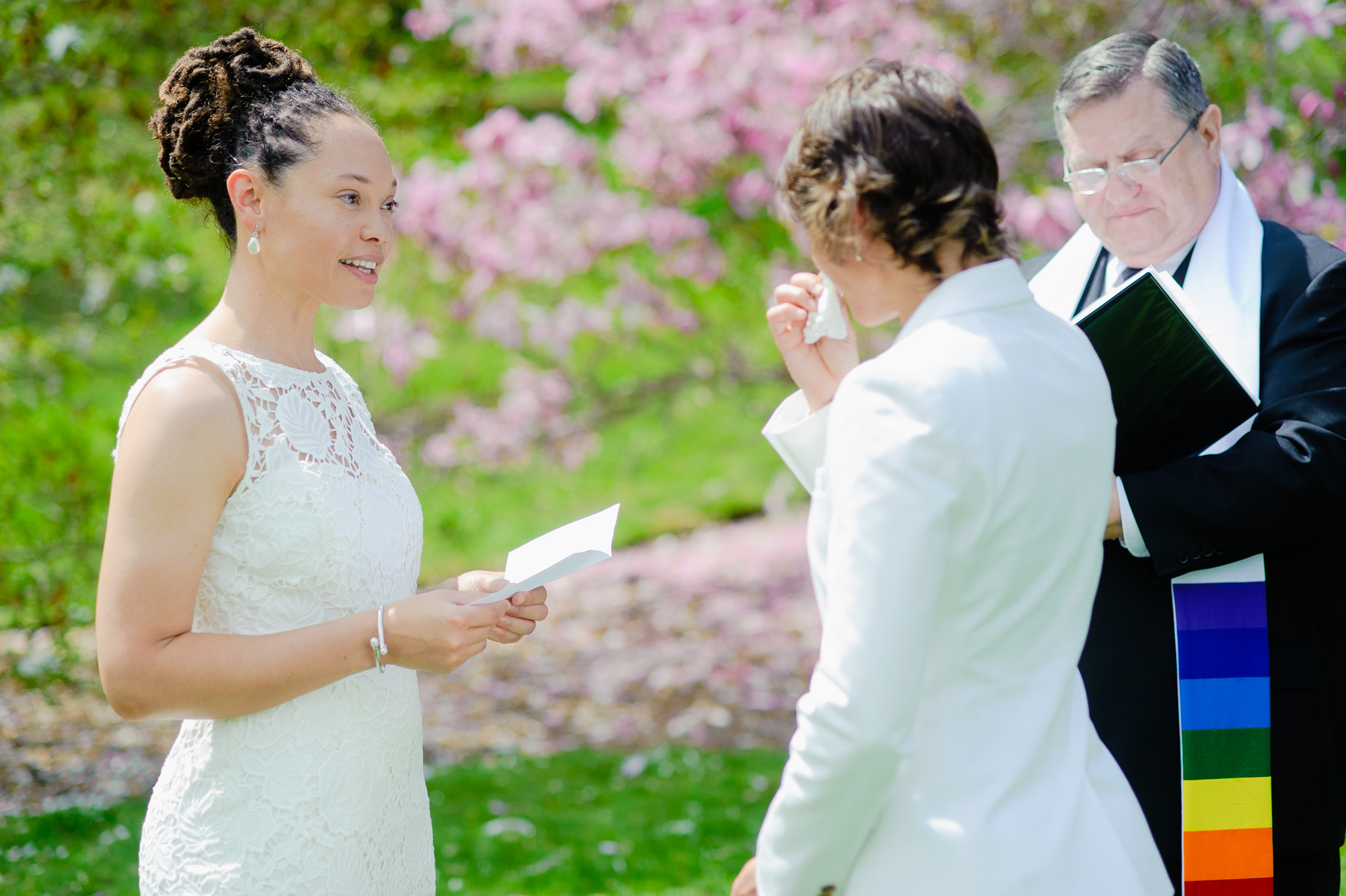 Lesbian Wedding Ceremony Vow Boston Arnold Arboretum