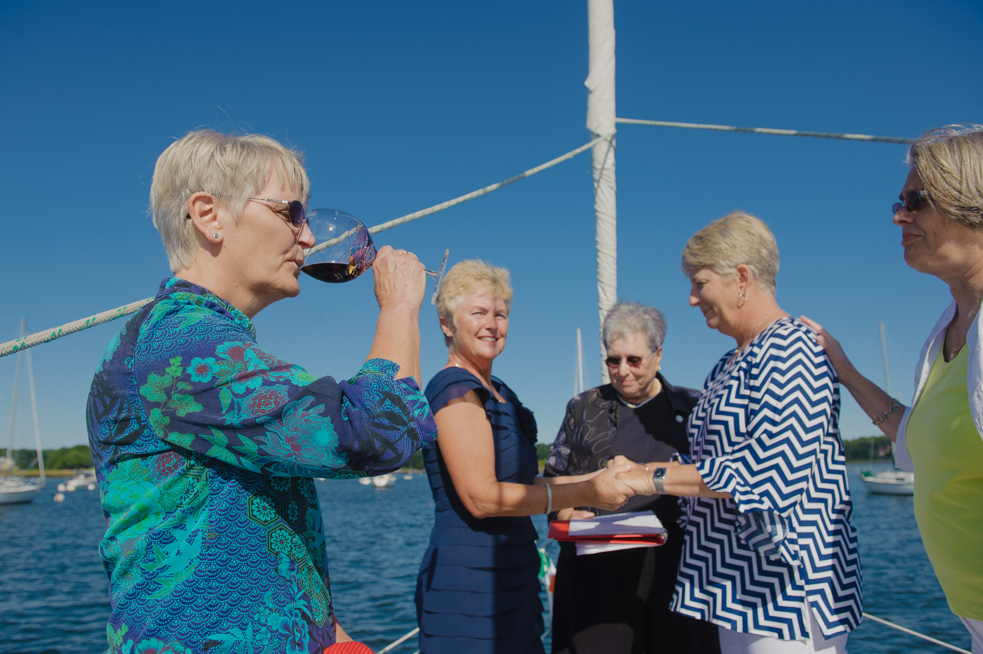Lesbian Wedding Sail Boat