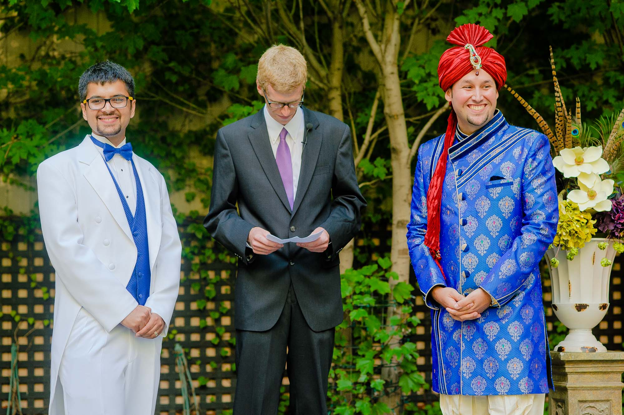 Multicultural Gay Indian Wedding Ceremony Boston Liberty Hotel