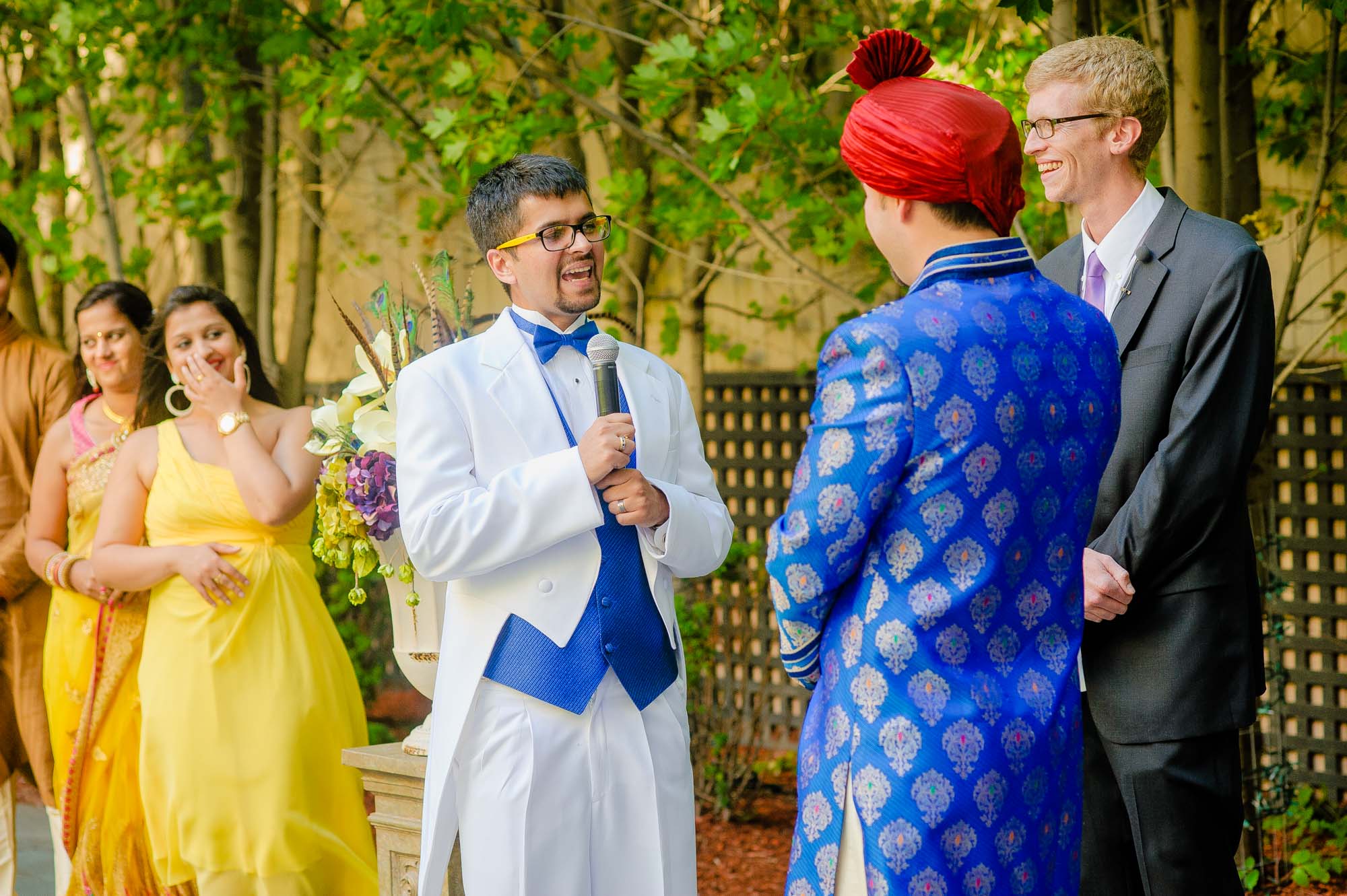 Multicultural Gay Indian Wedding Ceremony Boston Liberty Hotel