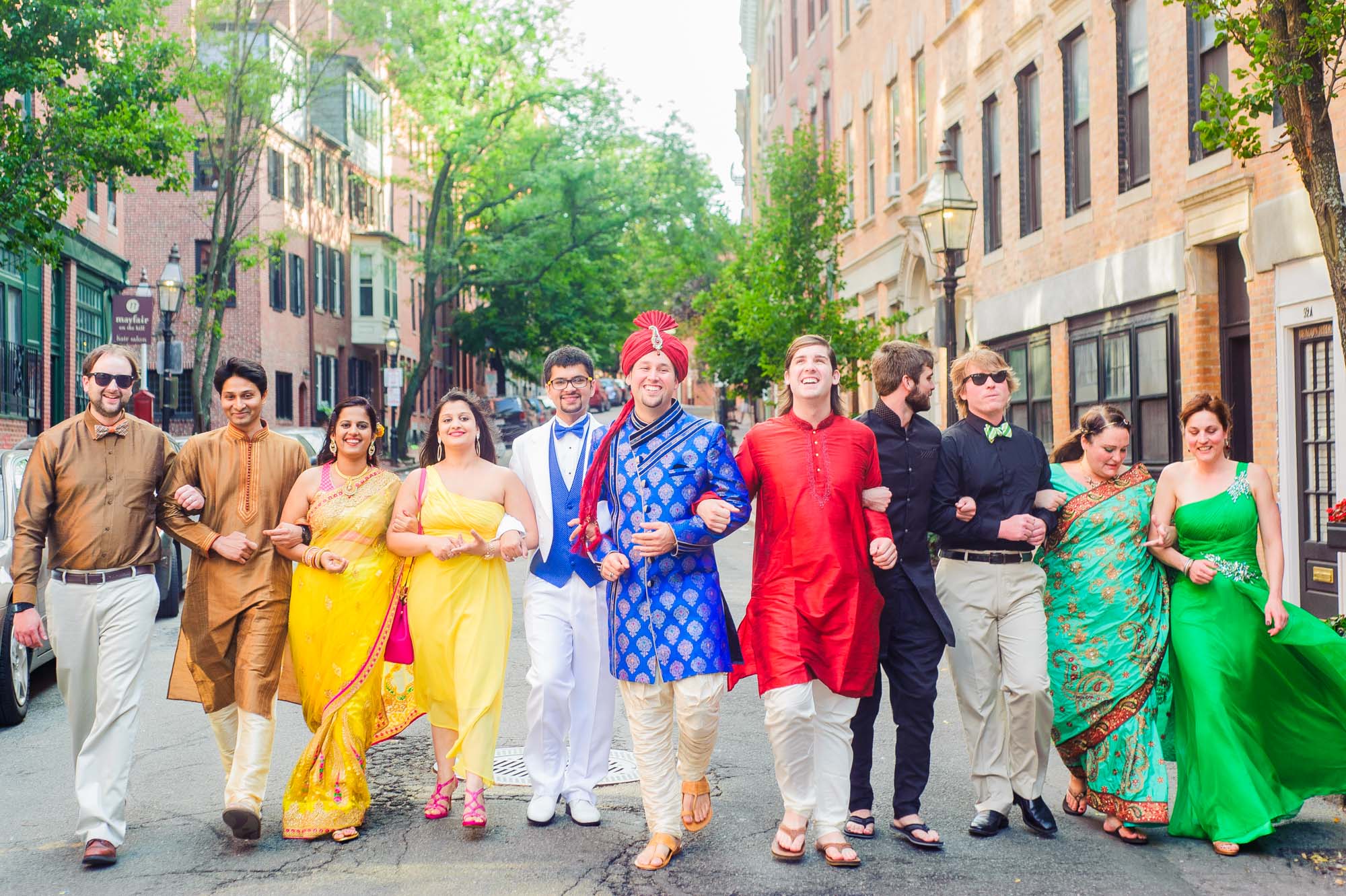 Same Sex Indian Wedding Party Boston Liberty Hotel